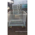 Folded galvanized wire container